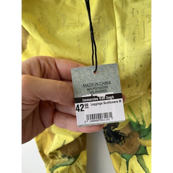 Van Gogh Sunflowers Leggings Stretchy Loungewear Art Lover Vincent - Picture 4 of 5